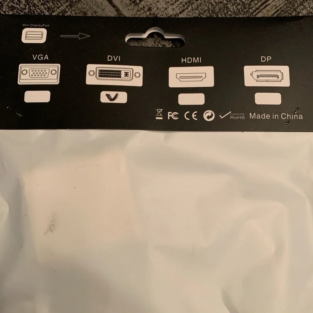 Mini DisplayPort to DVI Adapter, NWT
